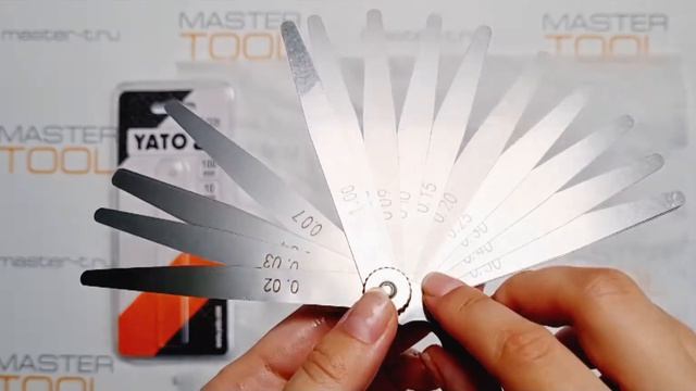 Щупы измерительные YATO 100 мм 0.02-1 мм 17 предметов YT-7220 смотреть онлайн