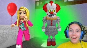 Побег от злого клоуна в ROBLOX!