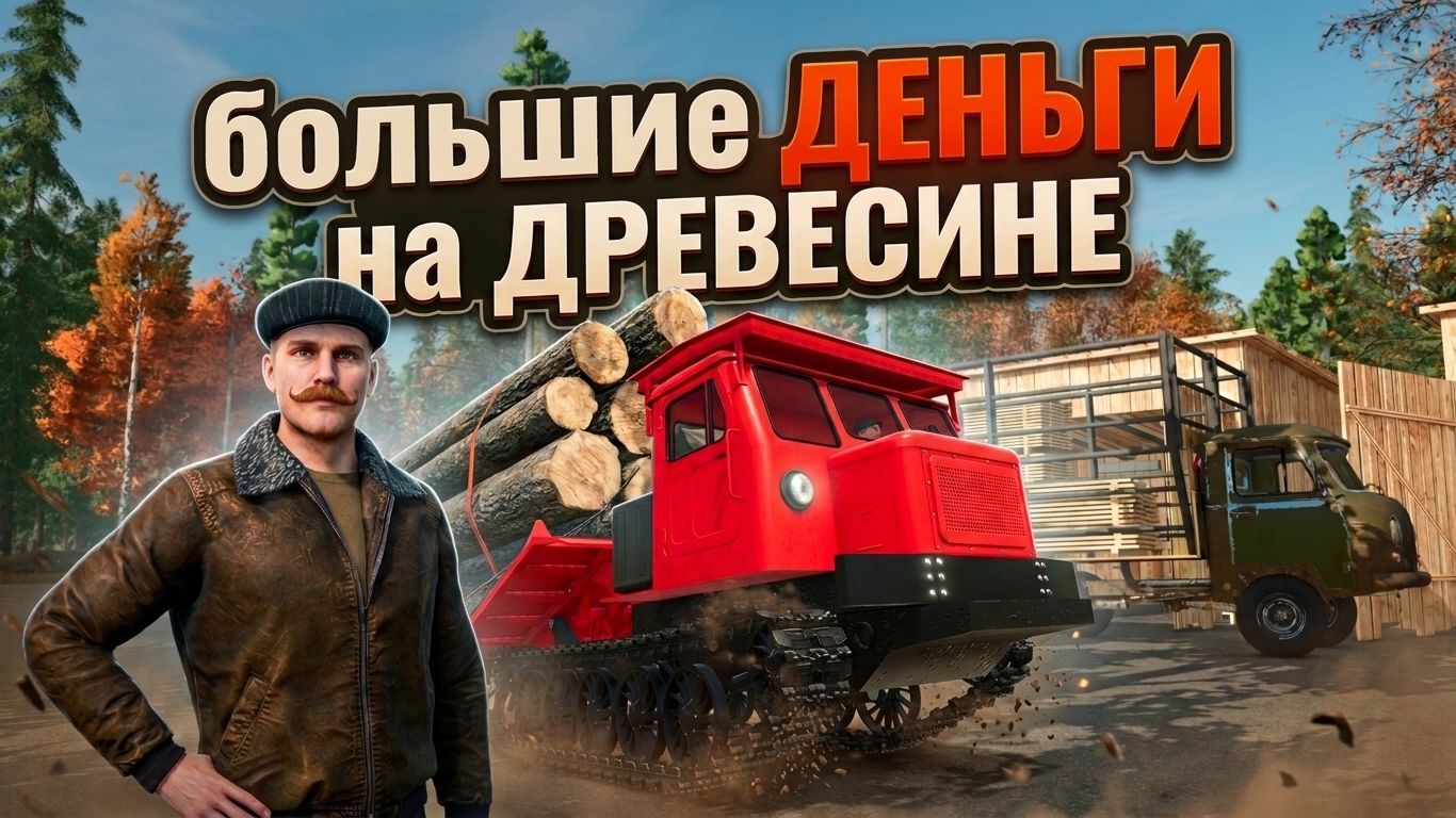 Я построил ДОМ в ТАЙГЕ / Выживание в лесу / FS25