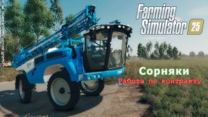 Гербицидное уничтожение сорняков Farming Simulator 25 🐄🌻🌽