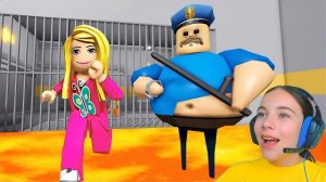 ПОБЕГ ИЗ ТЮРЬМЫ, НО ПОЛ – ЛАВА в ROBLOX!