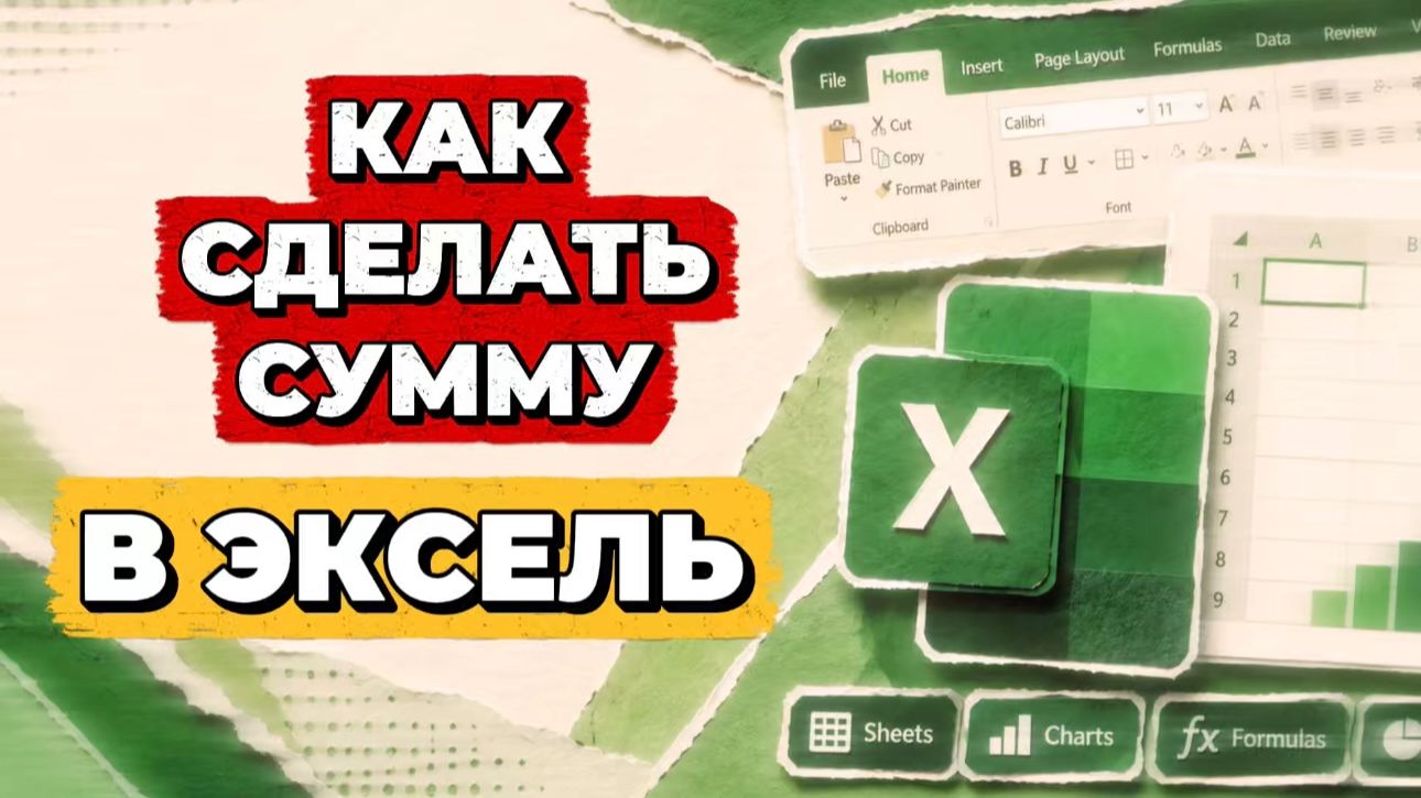 Как в экселе сделать сумму? Как сделать сумму в эксель?