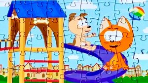 Рыжий кот пазл 🧩 для детей и малышей ~ видео для малышей ~ мультики с игрушками ~ видео для детей