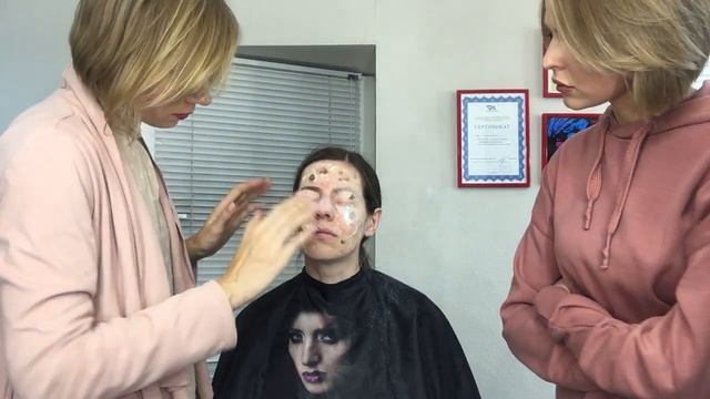 Закрытый мастер класс по спецгриму на Хеллоуин - образ зомби смотреть онлайн