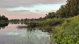Прогулка вечером, парк,река,природа