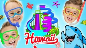 🌴 КРИС плывет к АКУЛАМ на Гавайях! 🦈 СЕКРЕТНЫЙ магазин 7-11 в комнате! 📦 Лабиринт! 🏰