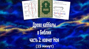 Древо жизни каббалы дано в Библии, часть 2: потоп и ковчег Ноя. Диаграмма 369 #бог#жизнь#эзотерика#