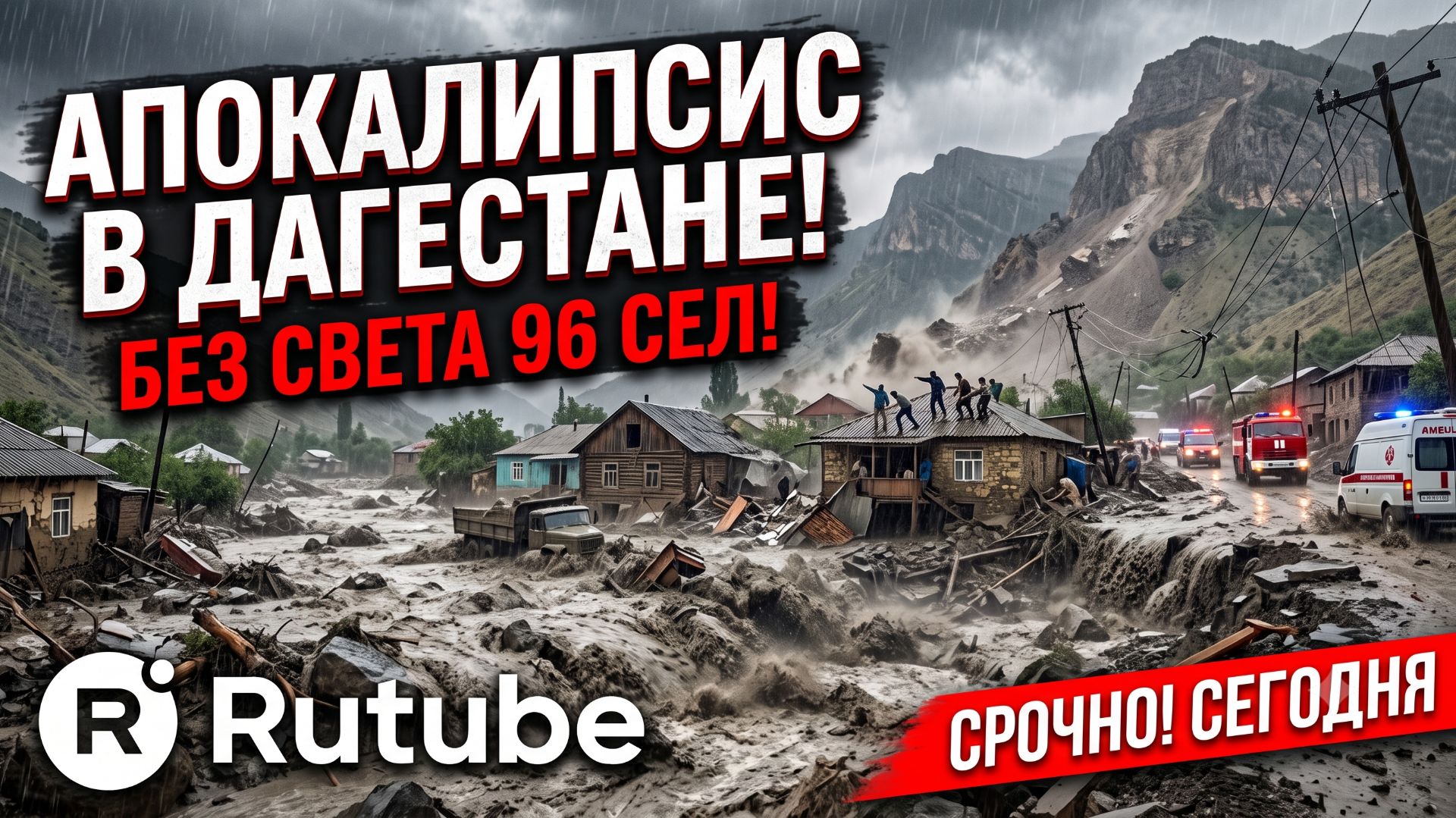 АПОКАЛИПСИС В ДАГЕСТАНЕ СЕГОДНЯ! 96 сел во тьме: страшные наводнения, сели и камнепады! смотреть онлайн