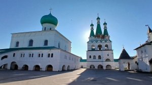 Утреня, часы. Литургия. Свято-Троицкий Александра Свирского монастырь.