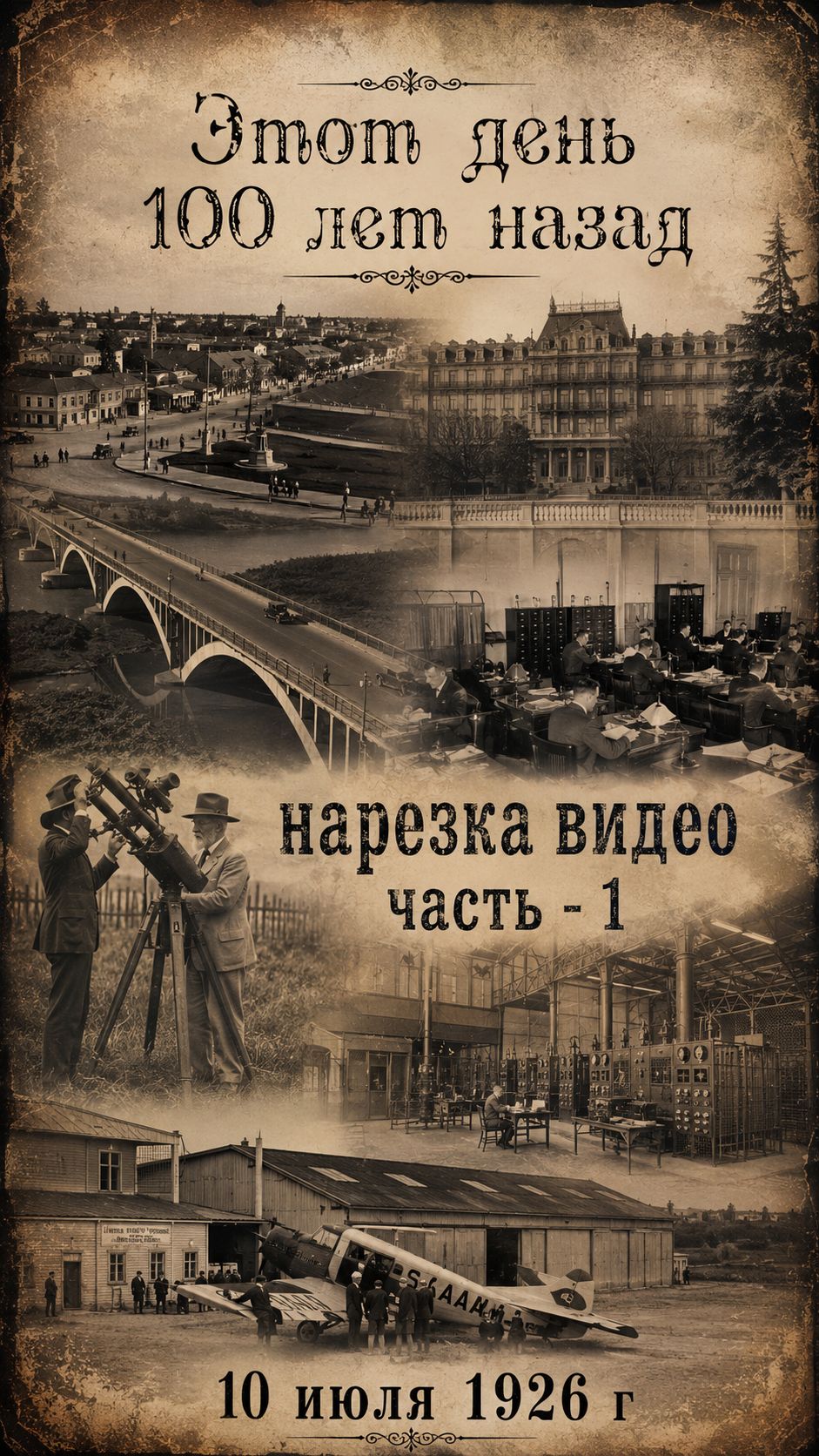 Этот день 100 лет назад | 10.07.1926 часть 1: Главные события дня | История России, СССР и мира