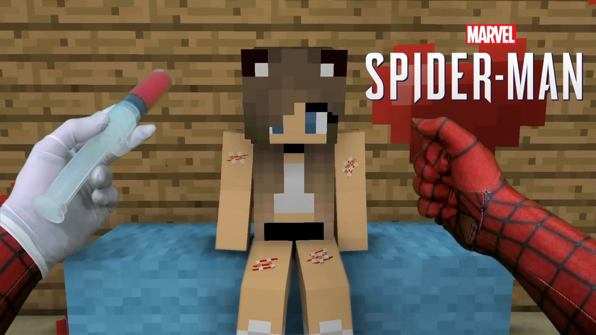 РЕАЛИСТИЧНЫЙ МАЙНКРАФТ - ЧЕЛОВЕК ПАУК СПАСАЕТ ДЕВОЧЕК | MINECRAFT SPIDER MAN MARVEL смотреть онлайн