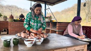 Повседневная сельская жизнь и кулинария в  горах Азербайджанская Кухня Деревенская Кухня  Рецепты