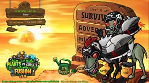 PvZ Fusion 3.6.1 Растения против Зомби Plants vs Zombies ПвЗ битва прохождение топ