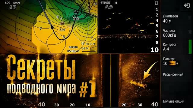 ЧТО СКРЫТО ОТ РЫБАКОВ - НОВАЯ РУБРИКА. Lowrance FS 9.Разбор показаний ЭХОЛОТА.