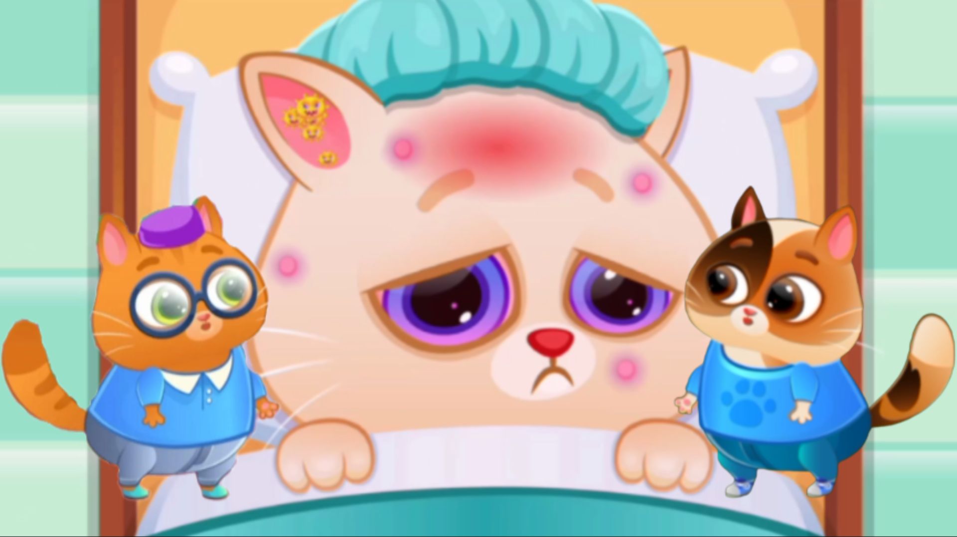 Обучалки-приключалки. Bubbu - My Virtual Pet Cat. №5. Мими заболела. смотреть онлайн