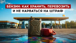Бензин: как хранить, перевозить и не нарваться на штраф