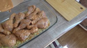 Едаман Готовит рис с куриной голенью в духовке!