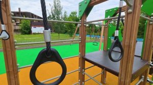 На улице Чкалова в Красноармейске появилась новая детская площадка.