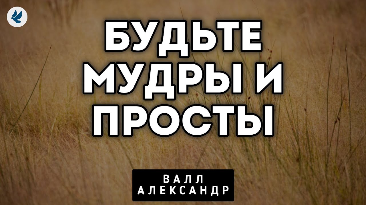 Будьте мудры и просты. Валл А. Проповедь МСЦ ЕХБ смотреть онлайн