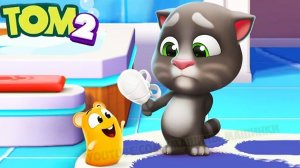 Мой Говорящий Том 2 #13 Друзья Анджела Хомяк My Talking Tom 2 Игровой мультик для детей Му