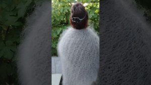 89507716355 Пуховые, ажурные, ласковые платочки цвета Голубая норка.