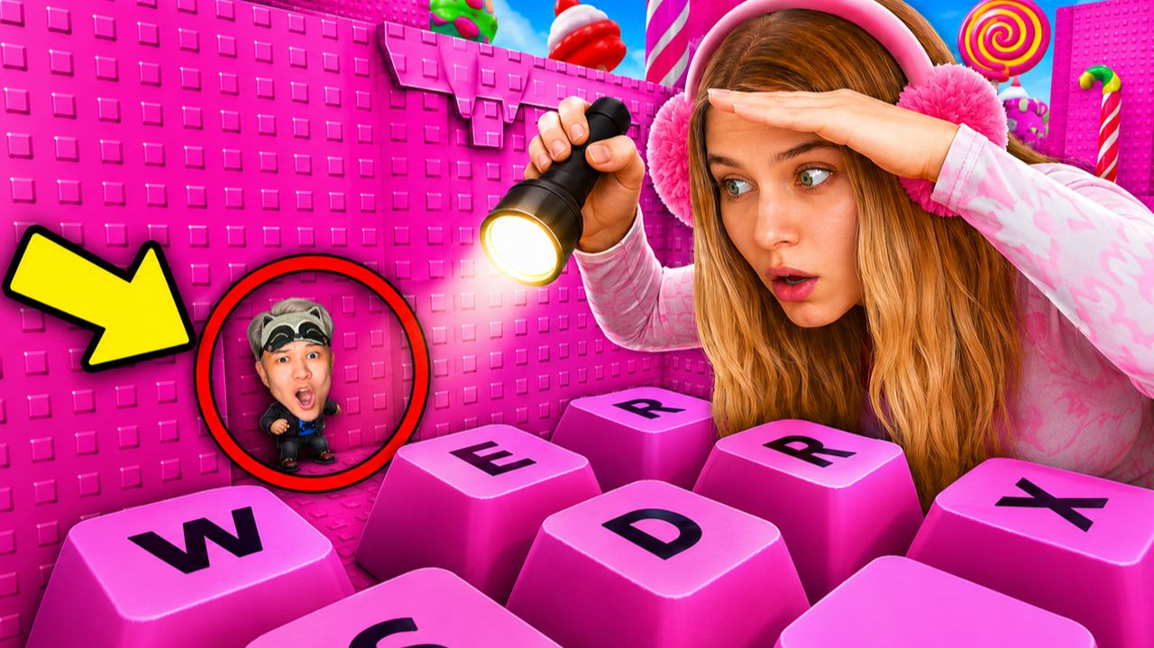 🤯МАША НЕ ЗАМЕТИЛА МЕНЯ! ПРЯТКИ В 3 МИРЕ с МАЛЕНЬКИМИ СКИНАМИ +1 KEYBOARD ESCAPE В РОБЛОКС! смотреть онлайн