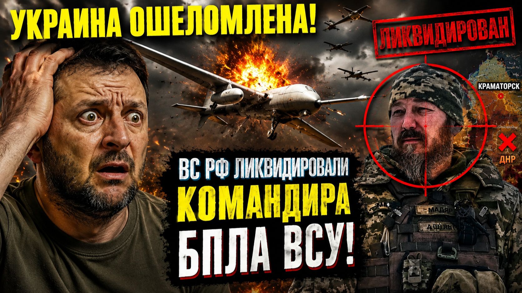 ⚡⚡ ЛИКВИДИРОВАН КОМАНДИР БПЛА ВСУ! «ЯСТРЕБЫ Украина ОШЕЛОМЛЕНА! Зеленский в ТРАУРЕ! смотреть онлайн