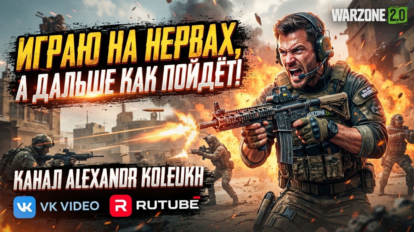 WARZONE 2.0 - ИГРАЮ НА НЕРВАХ! смотреть онлайн