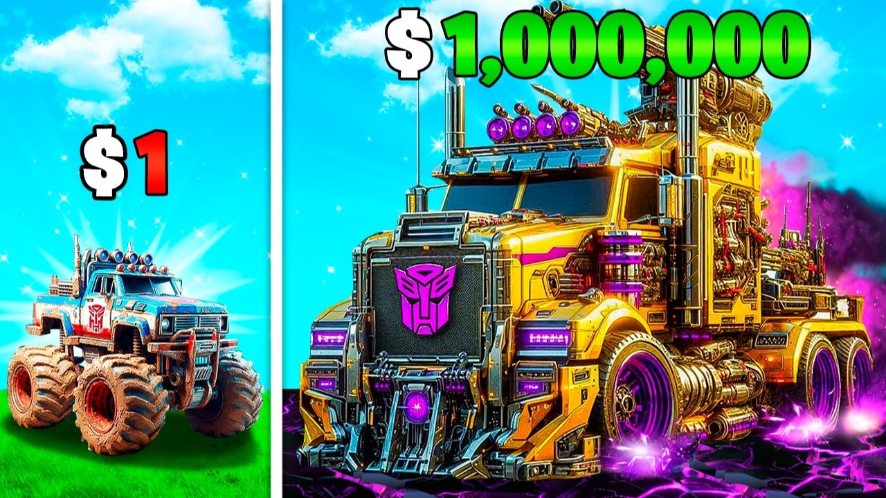 Прокачал Монстр Трак С $1 ДО $1,000,000 в ГТА 5! смотреть онлайн