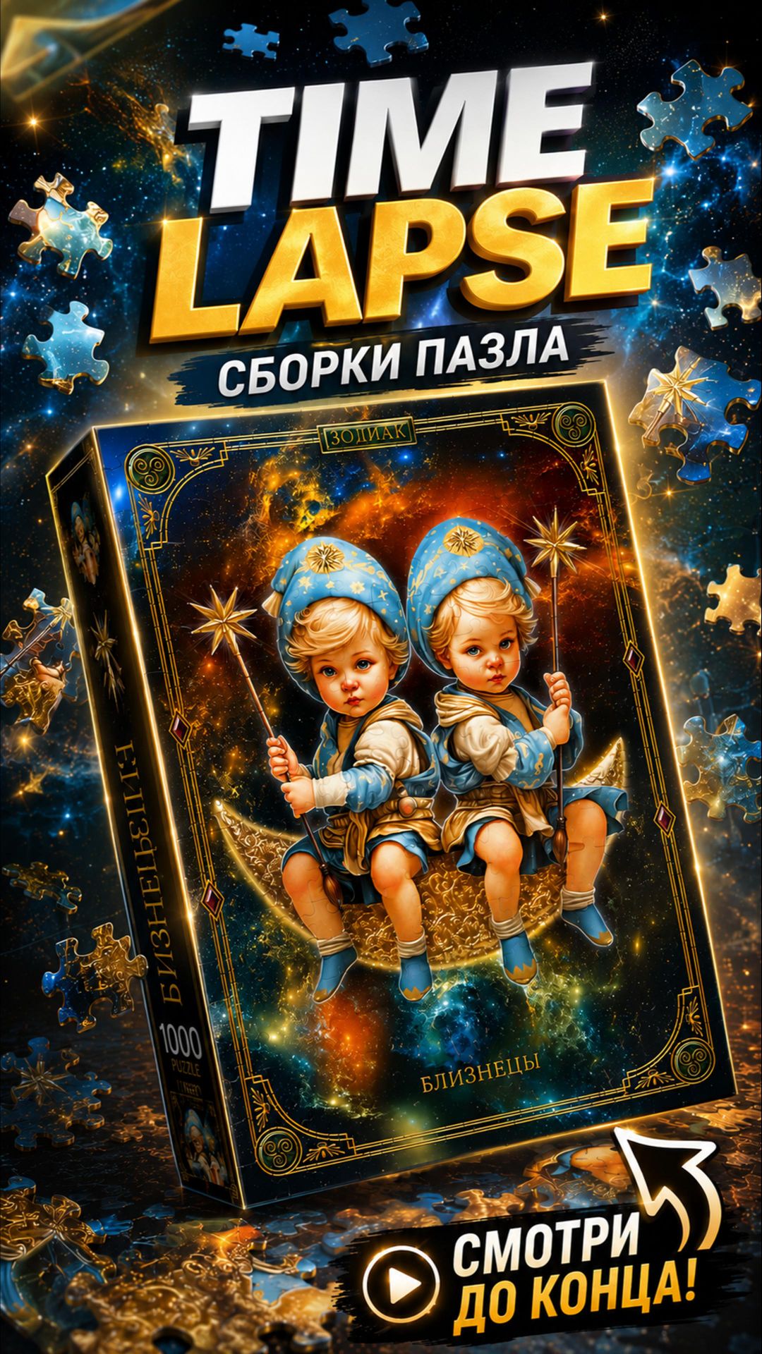 Близнецы #dzenhobby #puzzle #timelapse #antistress #shorts