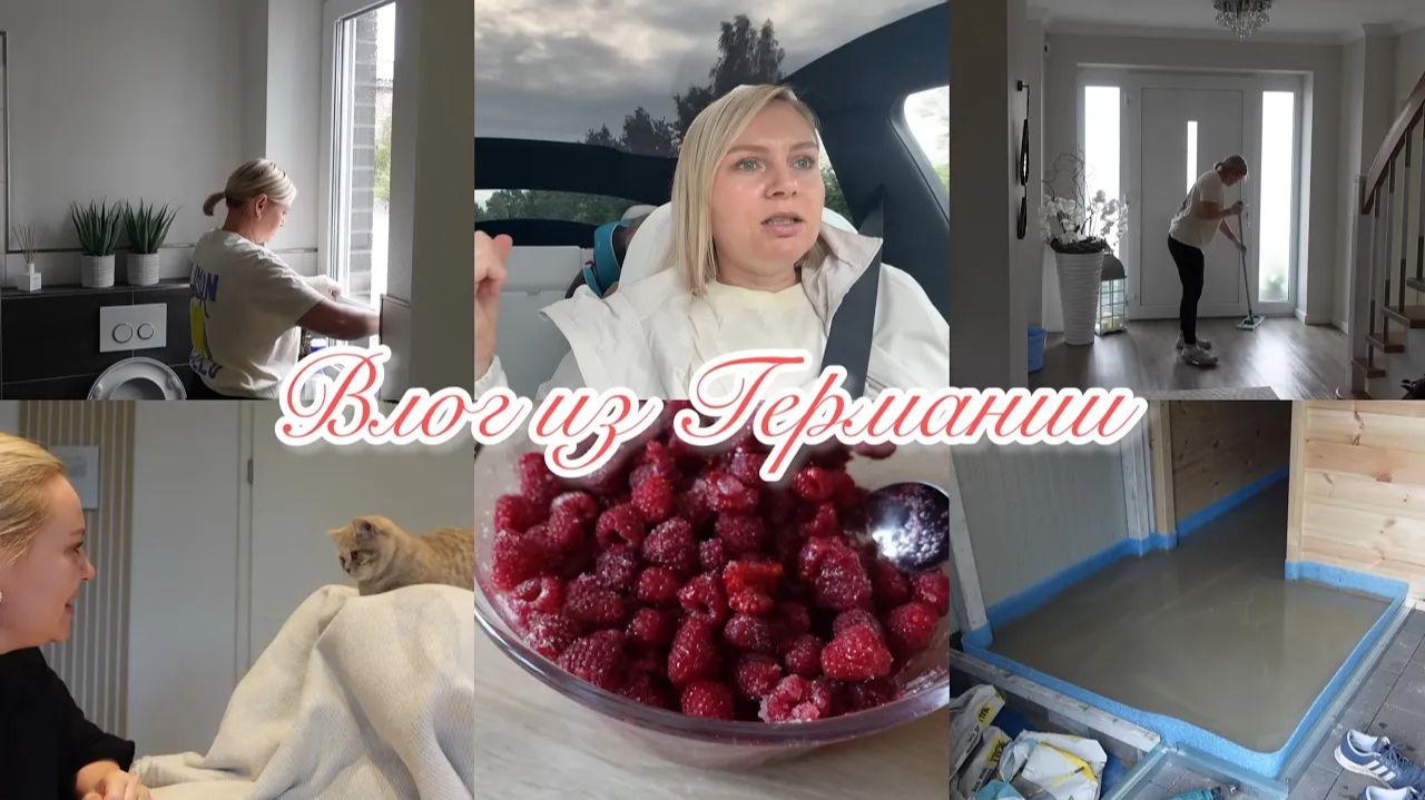 VLOG🇩🇪: МОТИВАЦИЯ😉МУЖ ЗАЛИЛ ПОЛ / МАЙК ИНГАЛИРУЕТ, а КОТ ОТДЫХАЕТ😅МАЛИНА С САХАРОМ НА ЗИМУ😋 смотреть онлайн