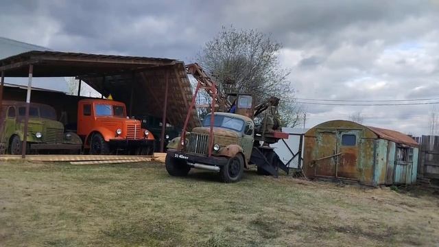 Ретро автомобильный кран К-46 ЗИЛ-164. Часть 3