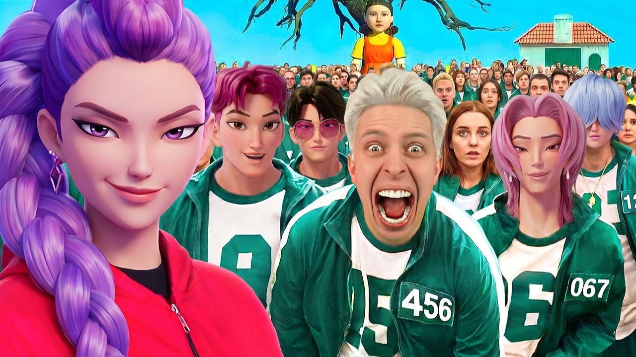 ИГРА В КАЛЬМАРА с KPOP DEMON HUNTERS в Реальной Жизни! смотреть онлайн