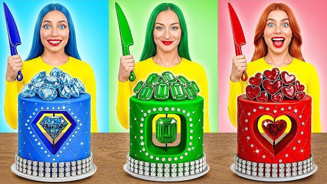 Девушка Изумруд, Рубин и Бриллиант _ Кулинарный Челлендж от Multi DO Smile смотреть онлайн