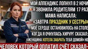 умирала и звонила родителям 17 раз — они не ответили  Незнакомец оплатил мой счёт и открыл мне!
