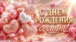 С днем рождения сестра — трогательное музыкальное поздравление для любимой сестрёнки 💐