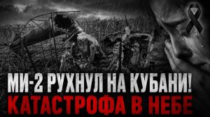 ТРАГЕДИЯ НА КУБАНИ! Вертолёт Ми-2 рухнул во время обработки полей, пилот не выжил!