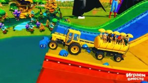 МУЛЬТИКИ ПРО РАЗНОЦВЕТНЫЕ МАШИНКИ И ТРАКТОРЫ ДЛЯ ДЕТЕЙ 🚜 ГОНКИ ТРАКТОРОВ ДЛЯ ДЕТЕЙ часть 83
