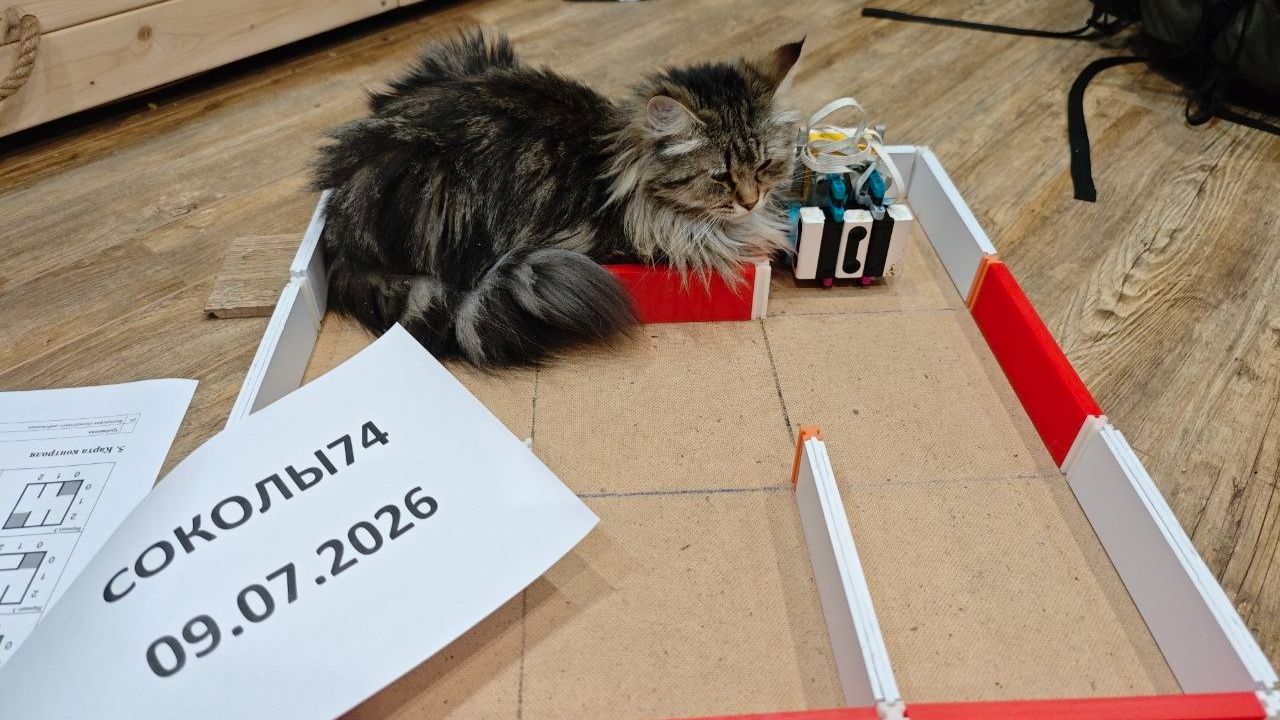 Соколы74 РобоФинист 2026 Лабиринт MicroMouse смотреть онлайн