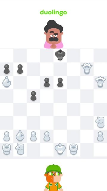 Шах и мат Оскару |  Duolingo |  checkmate_replay_9EA84AE9-7432-456C-8BA0-72E87C74ADE5
