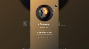 К Бальмонт Чёрные вороны