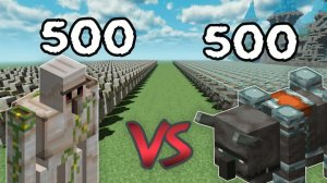 500 Опустошителей против 500 Железных големов ｜ Майнкрафт