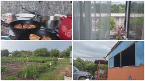 Пышные оладьи и вкусный ужин / Покусали не на шутку / Плодотворно поработали на даче