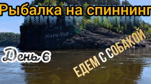 Рыбалка на спиннинг. День 6,едем с собакой!