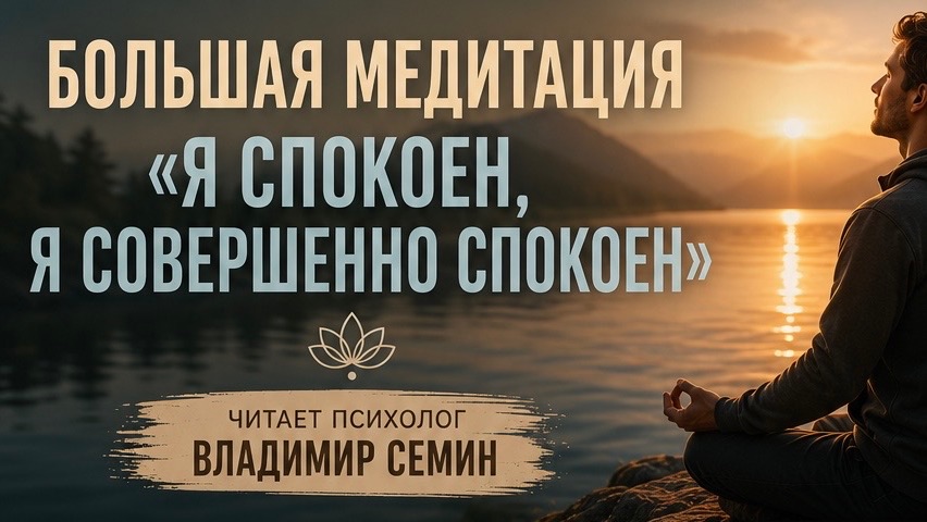 МЕДИТАЦИЯ СПОКОЙСТВИЯ | Я спокоен, я совершенно спокоен | Полная практика смотреть онлайн