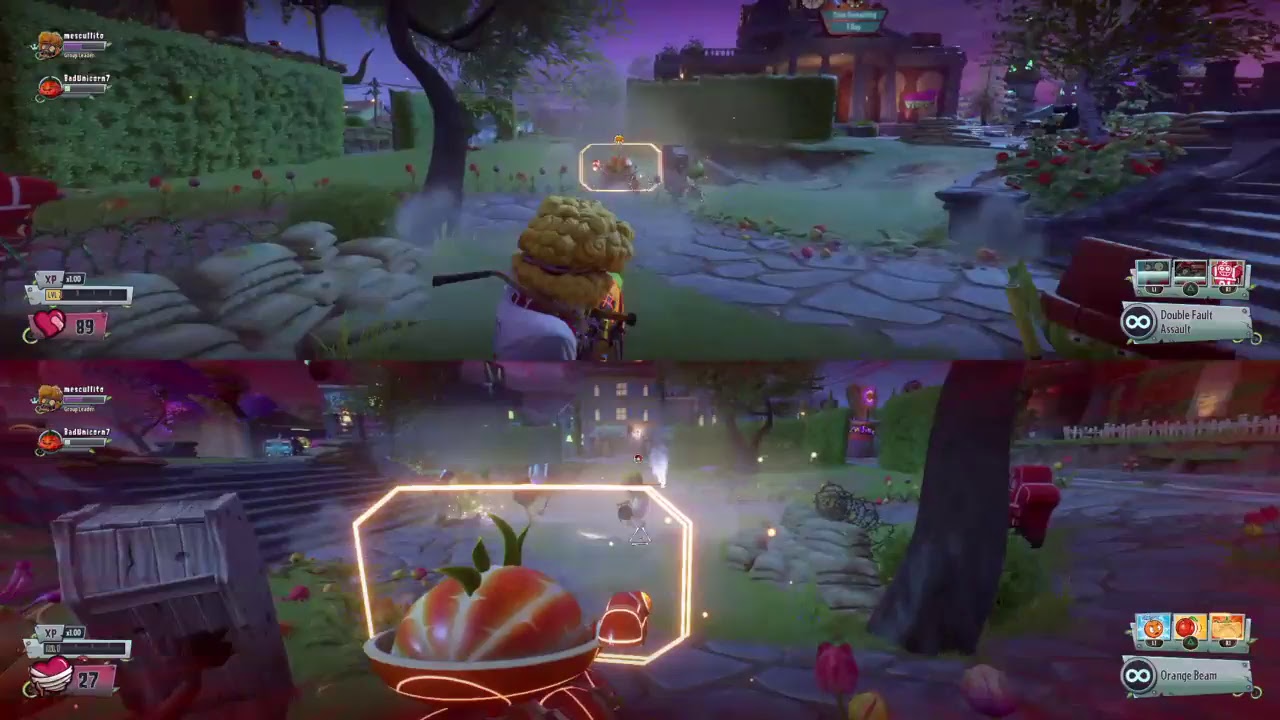 Plants vs zombies GW2 игра с другом смотреть онлайн