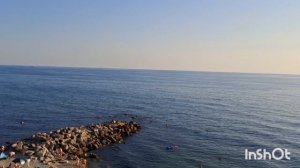 Дивноморское море.пляж Факел.Веревочный парк