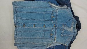 43725 Куртки джинсовые брендовые винтаж, 10пак, giubboti jeans firmato, секонд (vintage/extra) оптом