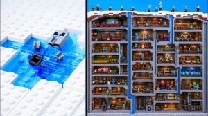 100 дней на СЕКРЕТНОЙ ледяной БАЗЕ LEGO для ВЫЖИВАНИЯ ｜ Анимация для Майнкрафта