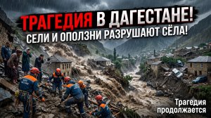 Удар погоды в Дагестане! Селевые потоки и оползни разрушают целые сёла!